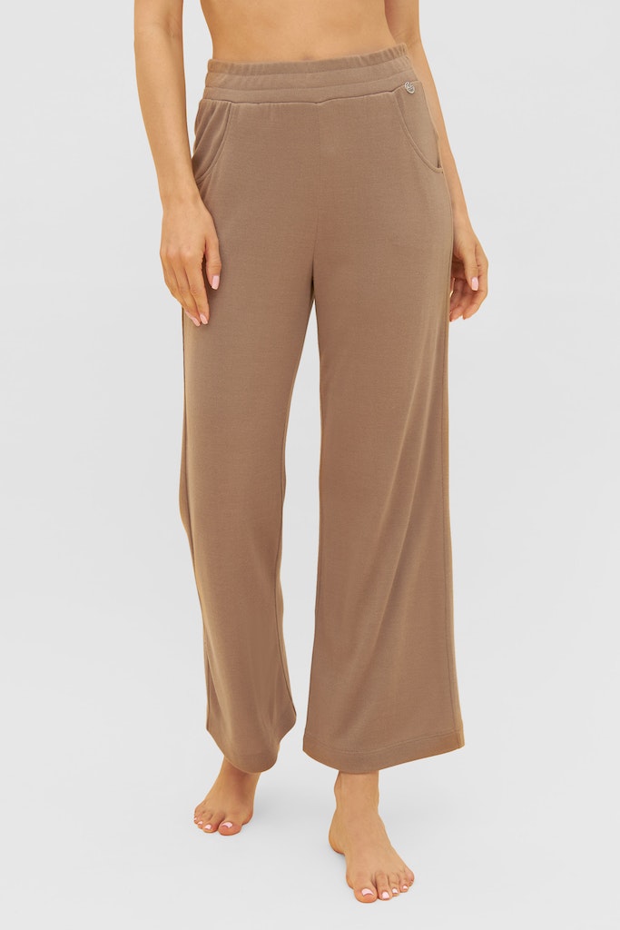 Ensemble sweat et pantalon beige Féraud