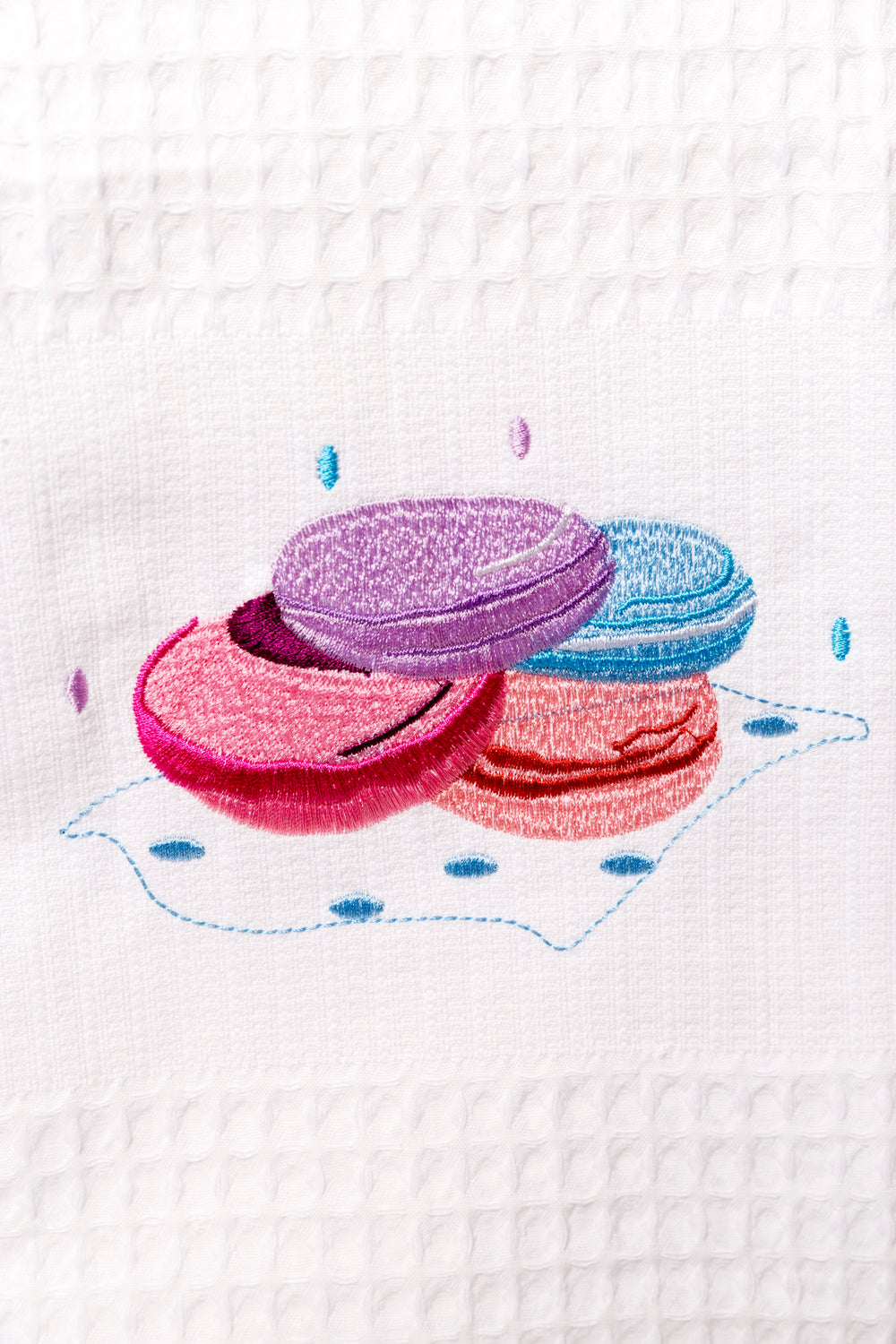 Embroidered kitchen towel