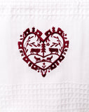 Embroidered kitchen towel