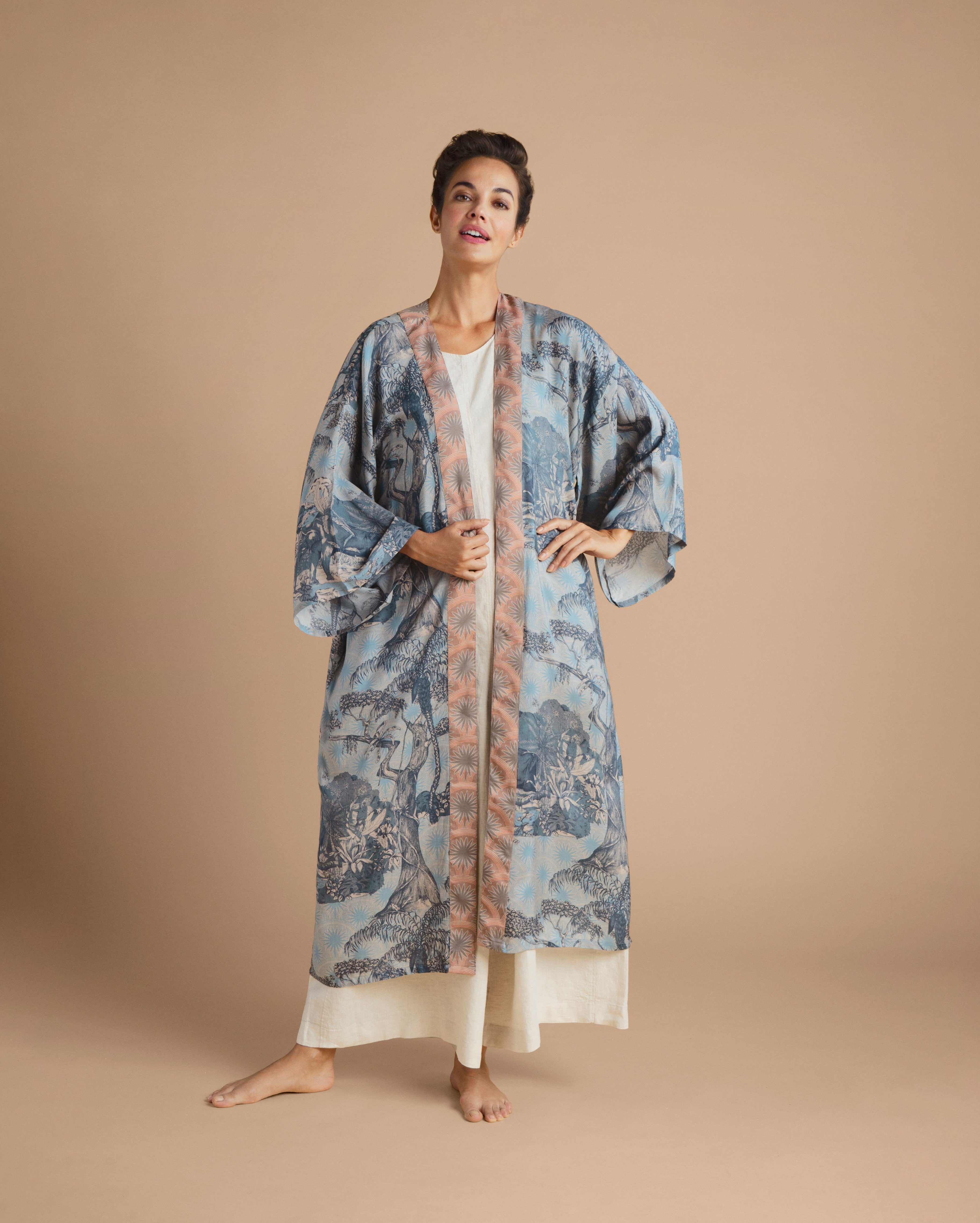 Kimono Powder Flower and Bird