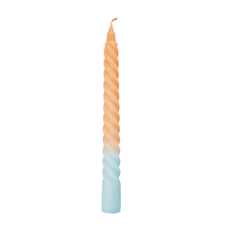 Bougies bicolores spirale