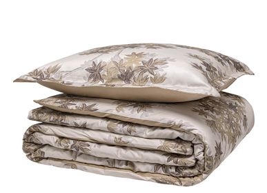 Cotton percale pillowcase printed with Toile de Jouy motif