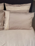 Housse de couette en Tencel stone avec plissé "wave"en lin lavé