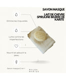 Savon Masque lait de chèvre, spiruline, beurre de karité
