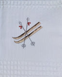 Embroidered kitchen towel