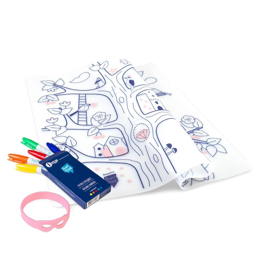 Set de table en silicone à colorier Super Petit