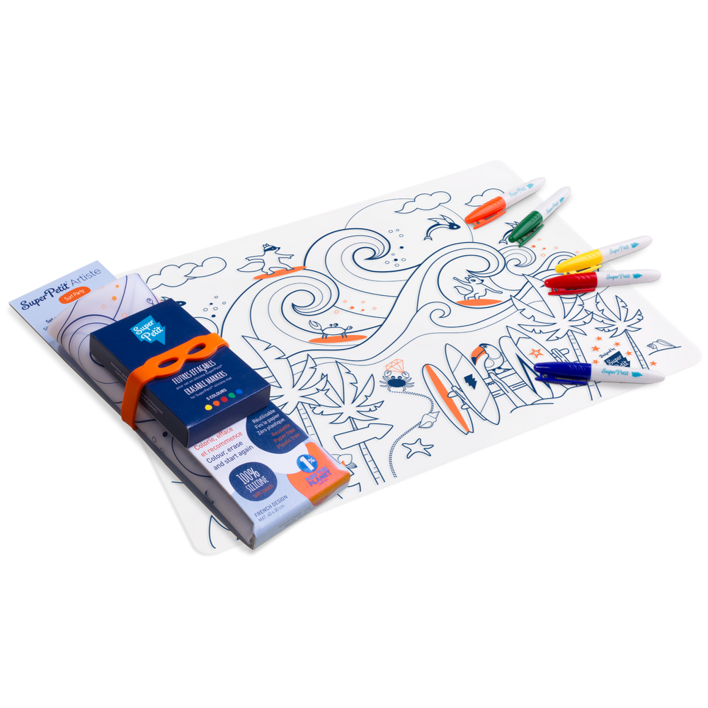 Set de table en silicone à colorier Super Petit