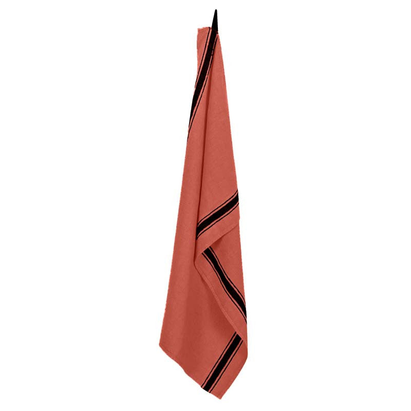 Blue swimsuit with red rectangular patterns for men