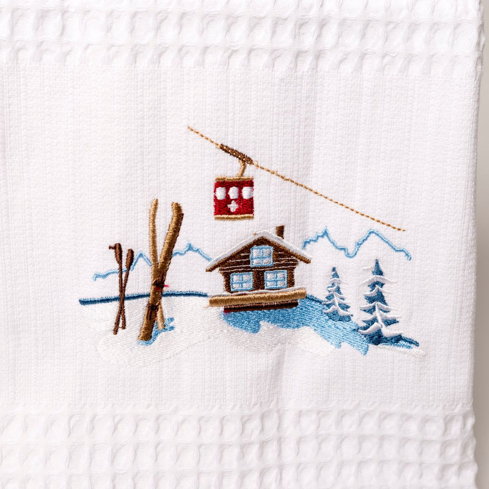 Embroidered kitchen towel