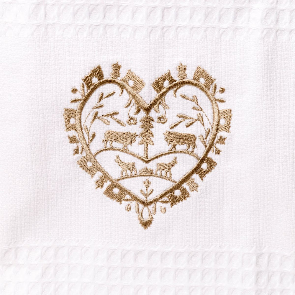 Embroidered kitchen towel